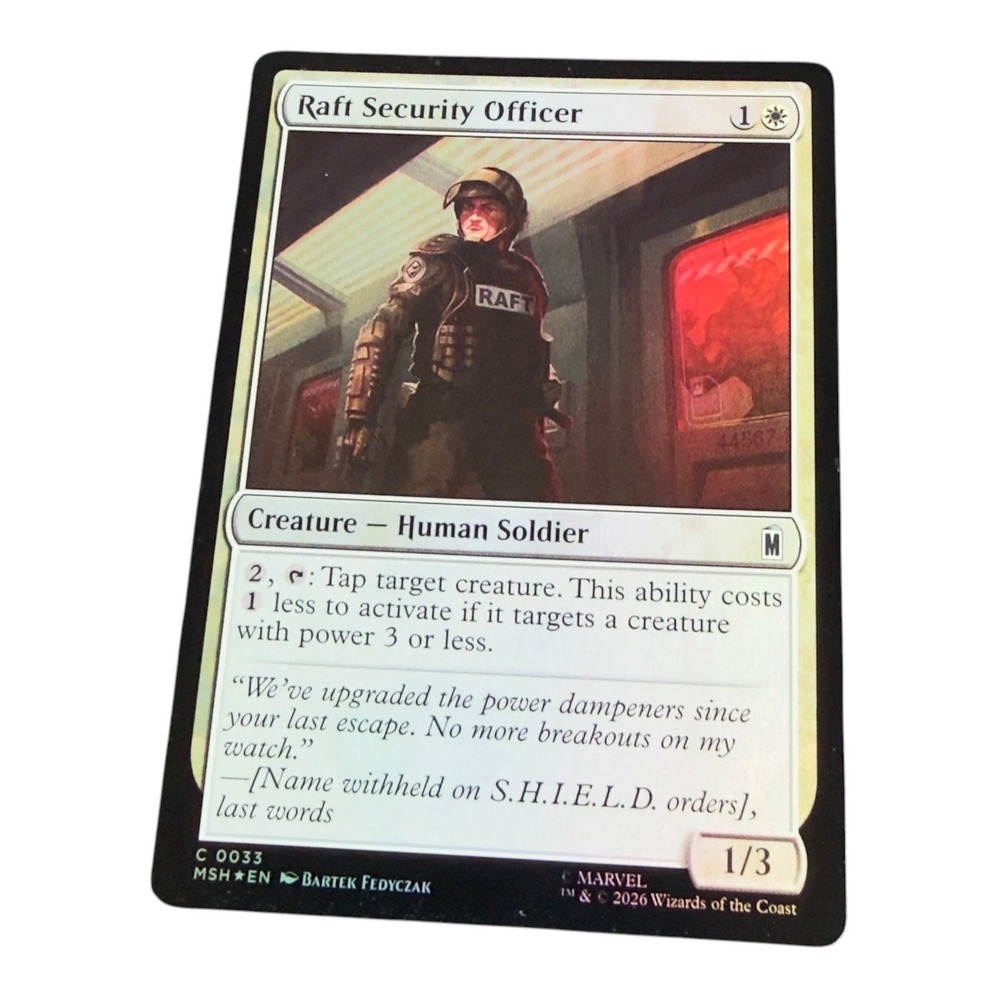Magic The Gathering Raft Security Officer Marvel Secret Lair 0033 Mythic Rare